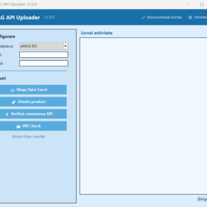 Program incarcare produse pe emag prin api